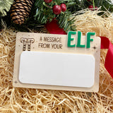 Elf Message White Board prop