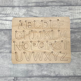 alphabet puzzle birch blank 
