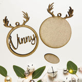 Reindeer Antler Christmas Bauble 
