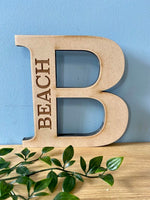 Personalised Engraved 12mm MDF Letter