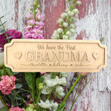 Personalised Engraved Best Grandma Street Sign