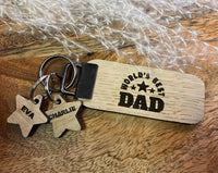 personalised World's Best Dad Keyring