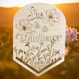 She is a Wildflower Macrame Pennant