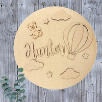 Personalised Children's Hot Air Balloon Sign