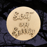 Sweet and Spooky Round Halloween Sign
